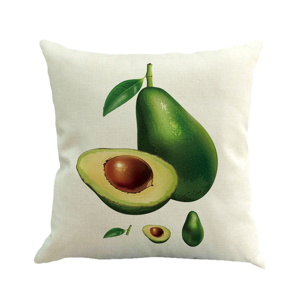 avocado cushion fluffy