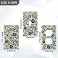 thumbnail image 7 of Yayeee Blank Wall Plate Cover 1-Gang 4.5"x2.7" Home Unused Decorative Outlet, Light Floral, 7 of 7