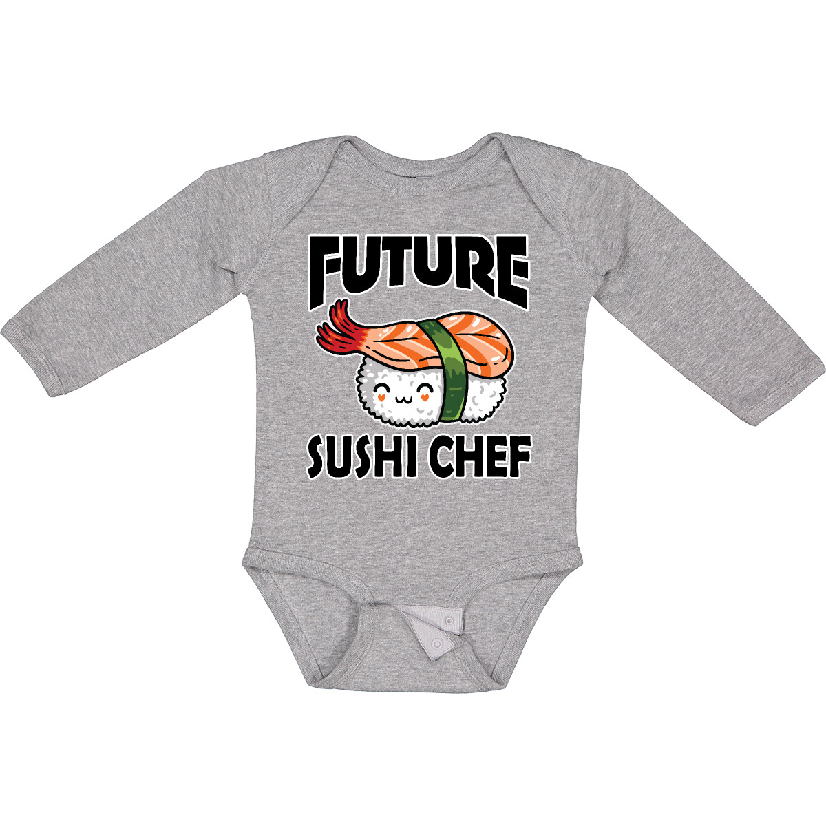 Inktastic Future Sushi Chef Baby Clothes Boys or Girls Long Sleeve Baby Bodysuit