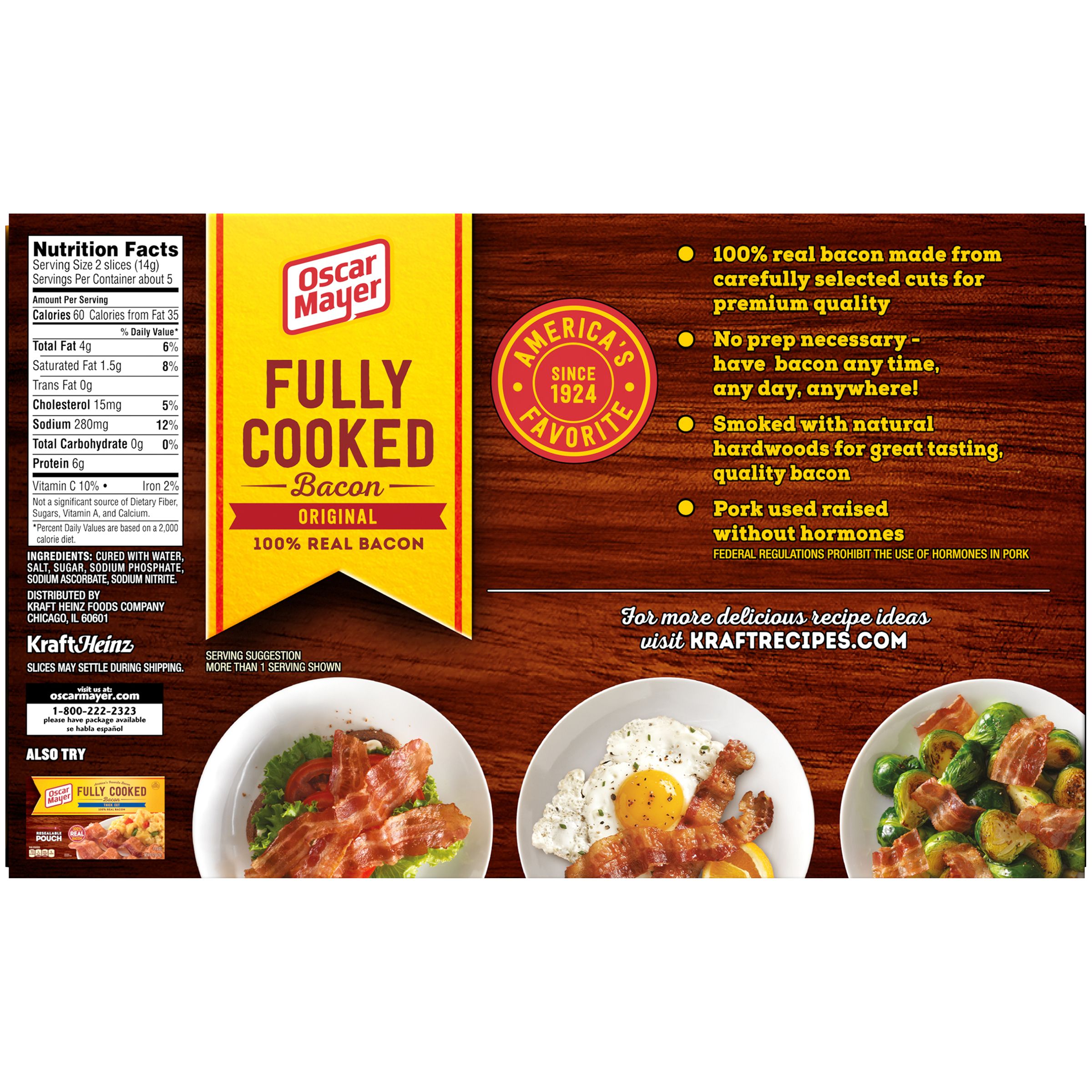 Ready Cooked Bacon Nutrition Facts Blog Dandk