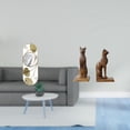 thumbnail image 2 of Espejo de pared,Espejo decorativo nórdico para colgar en la pared,Espejos de pared metálicos decorativos para el hogar,Figura de mesa,Sujetalibros con forma de gato para decoración de, 2 of 8