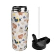 thumbnail image 2 of Honeii Dogs Print 18 oz Insulated Water Bottle with Straw Lid, Stainless Steel Sports Water Bottles, Double Walled Vacuum, Leak Proof, 2 of 8