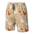 thumbnail image 4 of Sikiie Autumn and Thanksgiving Print Men's Beach Shorts, High Elastic Quick-drying Shorts - with Drawstring and Slip Pockets, Suitable for Beach, Sports, Vacation-XX-Large, 4 of 6