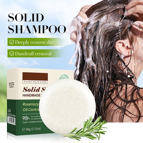 Rosemary Deep Cleansing Shampoo, Nourishes Scalp Softens and Enhances Hair Shine for Women Men, 2.1 oz
