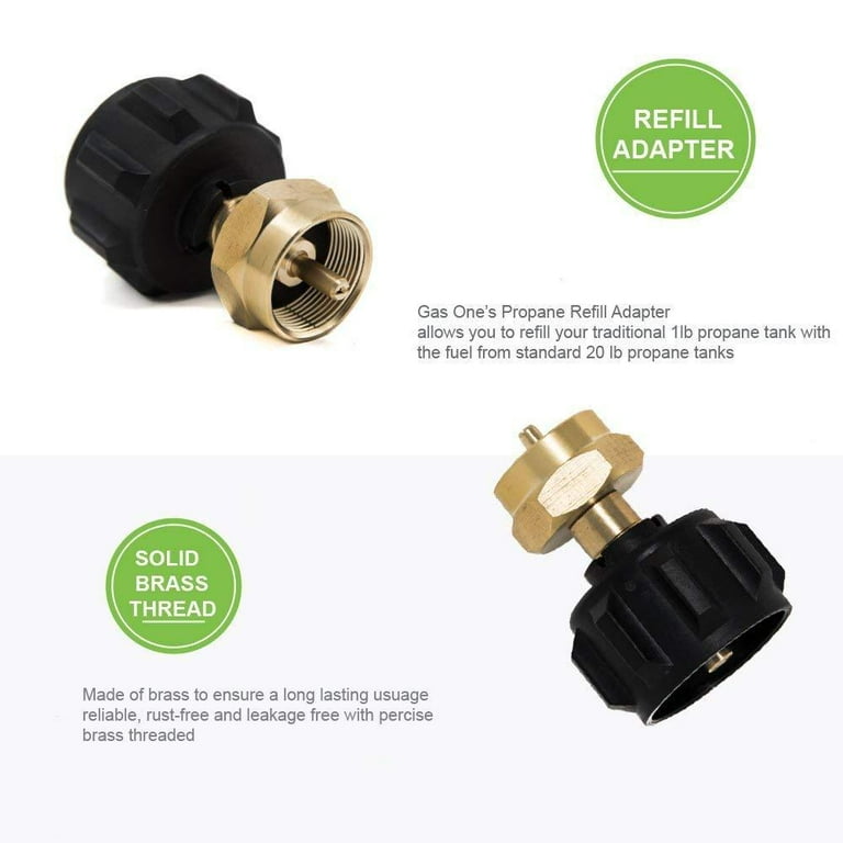 GAS ONE Propane Refill Adapter Line Connectors - Walmart.com