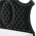 thumbnail image 3 of Queen Upholstered Platform Bed Frame with Diamond Tufted Headboard and Nailhead Trim, Modern Low Profile Black Bedroom Furniture, 3 of 6
