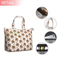 thumbnail image 2 of White Bigfoot and Footprint Pattern Travel Tote Bags for Women Carry On,Large Weekender Bags for Women Travel,Multi Functional Duffle Bag for Work,Shopping,Sports, 2 of 5