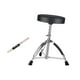 thumbnail image 4 of Soporte para taburete de tambor, soporte para asiento de batería, accesorio para instrumentos de percusión, trono de tambor plegable, soporte doble, , con baqueta, 4 of 8