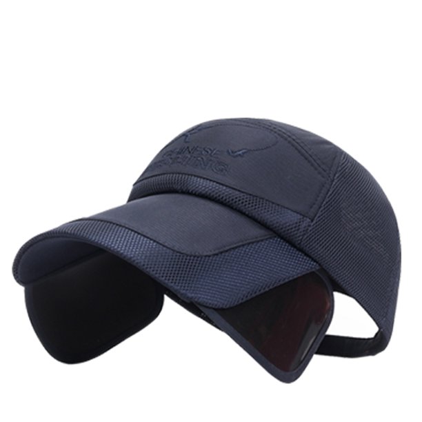 Sombrero Béisbol Con Protector Solar Pesca Verano Fishing Outdoor Montaining H () Azul