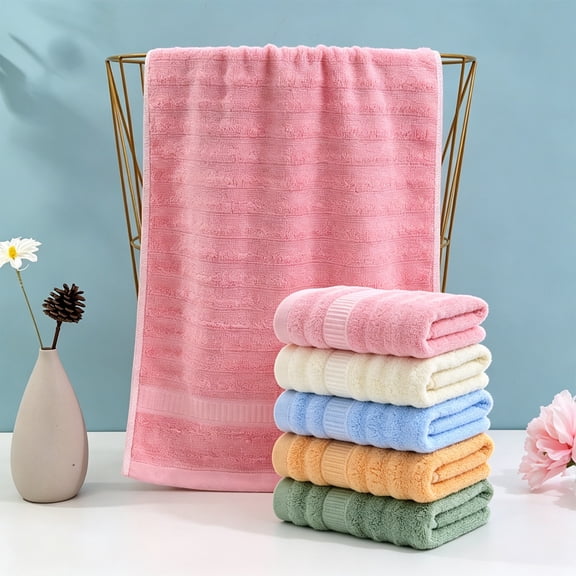 Turkish Cotton Bath Towel, Soft Highly Absorbent Beige Body Wrap, Modern Indoor Bathroom Shower Gym Essential, Home Kitchen Organizational Solution, Topliu