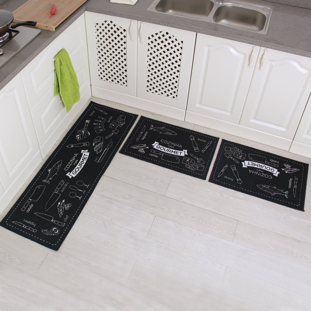 Absorbent Non slip 3D Cobblestone Rug Door Mat Bathroom Kitchen Rug Carpet  HS3