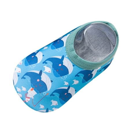 Baby Boy Shoes Cartoon Swim Water Non- Barefoot Girls Sneakers Blue One Size