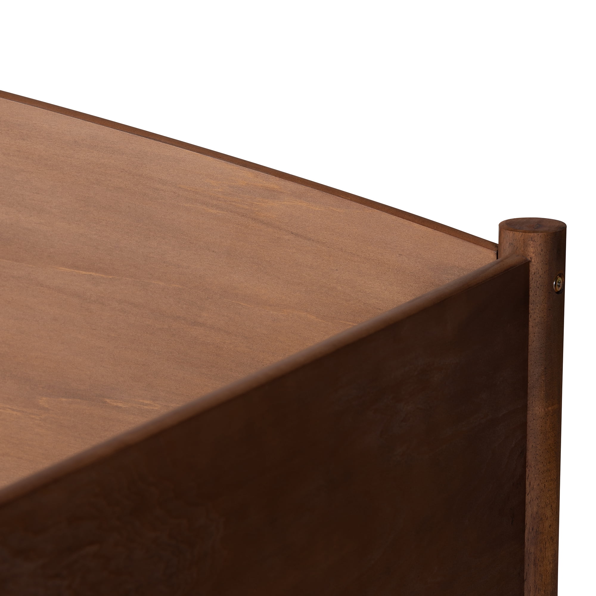 Baxton Studio Veles MidCentury Modern Ash Wanut Finished Wood Daybed with Trundle