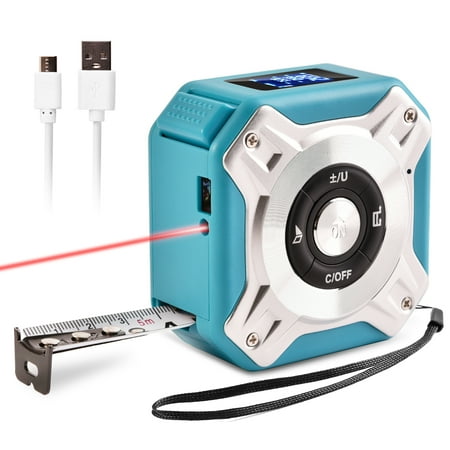 

Infrared Electronic Tape Measure 2-In-1 Handheld Electronic Rangefinder Measure Automatic Calibration 131.2Ft Infrared Measure 16.5Ft Tape Measure With Lcd Display For Measuring Distance/Ar