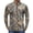 Camel, variant on Realistic Camo Quarter Zip Pullover for Men, Long Sleeve Hunting Fishing Jersey with Moisture Wicking Quick Dry Fabric - Lightweight Outdoor Athletic Performance Tops Gray XL