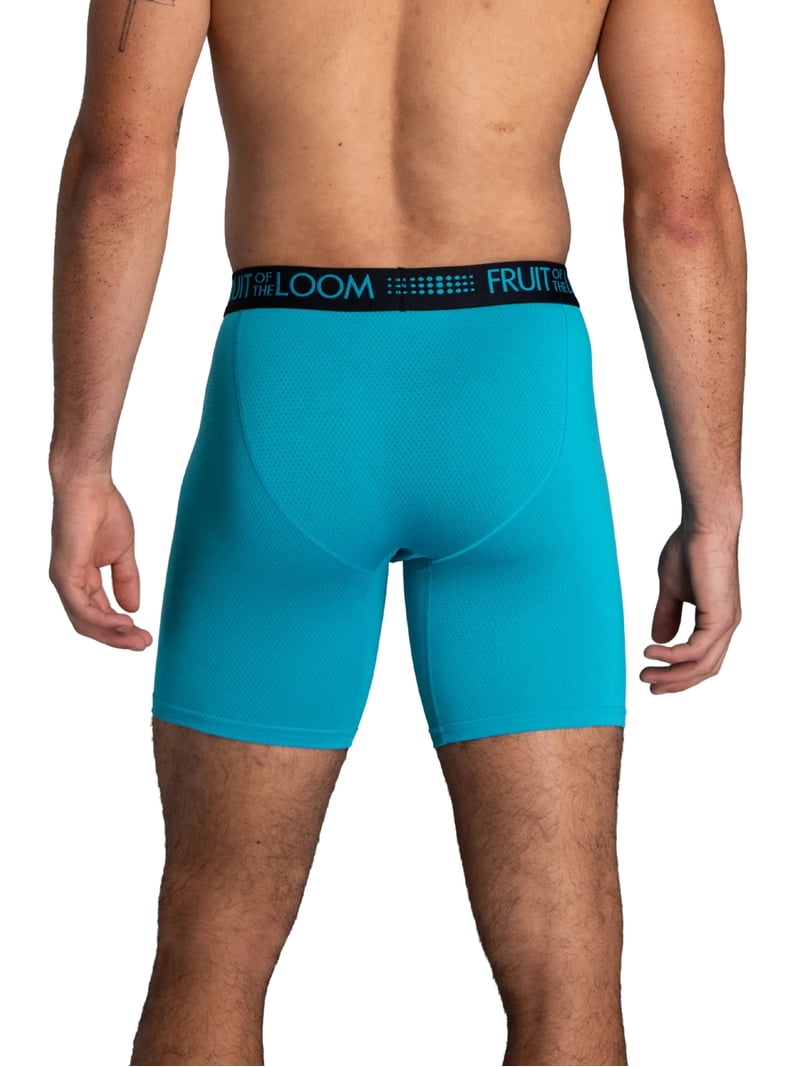 Fruit of the Loom Men's Breathable Micro-Mesh Long Leg Boxer