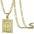 thumbnail image 5 of SEPARQI Initial Letter Pendant Necklace for Men and Women – 925 Sterling Silver with 14K Gold Plated Alphabet Charm A to Z on Figaro Chain, 5 of 8