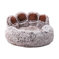 thumbnail image 1 of Cama para perros de peluche Cama para mascotas con forma de pata de oso para gatos y perros Cesta s Irfora Amortiguar, 1 of 7