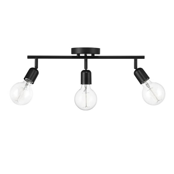 Pearson 3-Light Matte Black Track Lighting