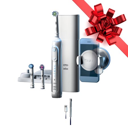 Oral-B 8000 Electronic Toothbrush, White, Powered by (The Best Oral B Electric Toothbrush 2019)