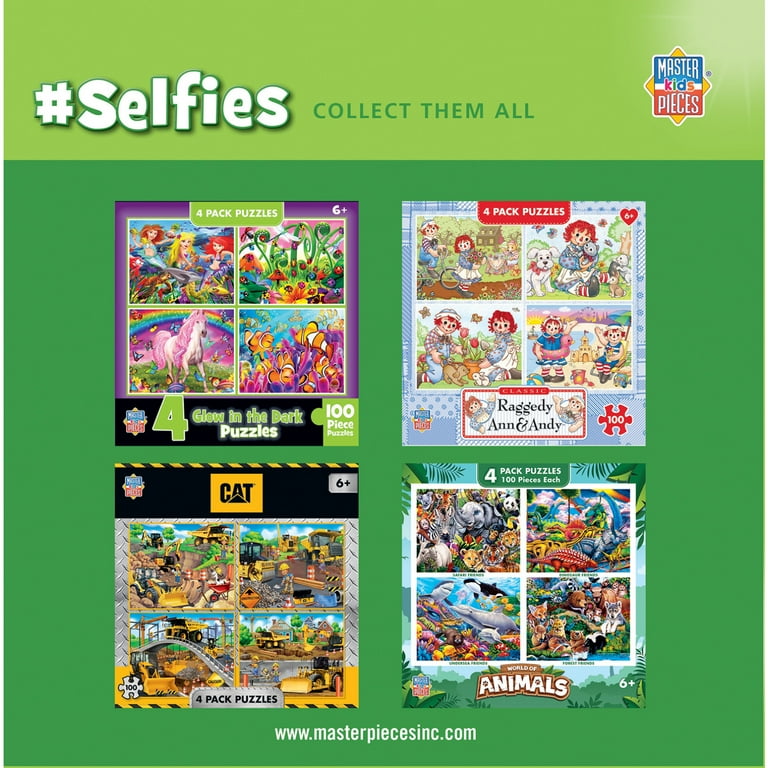 5000VT 4枚セット MasterPieces Kids Multipack Puzzle Set - Selfies 4-Pack 100 Piece