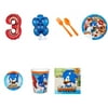 Sonic Boom Sonic The Hedgehog Party Supplies Party Pack For 32 With Red #3 Balloon