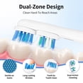 thumbnail image 4 of Aptoco Double Head Replacement Toothbrush Heads Compatible with Oral-B, 8 Count Dual Clean Style Electric Toothbrush Refills for Braun Handles, 4 of 6