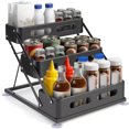 thumbnail image 1 of Estante De Cocina Para Almacenar Especias, Organizador De Cocinas Estantería de 3 Niveles en Metal, Ajustable para Encimera y Gabinete No Requiere Montaje, 1 of 4