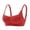 Red, variant on Womens Square Neck Wireless Bra Breathable Seamless Push Up Adjustable Straps Solid Color Comfortable Supportive Everyday Lingerie For All Seasons