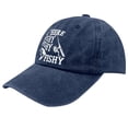 thumbnail image 2 of Summer Hats for Women Unisex My Fish Theme Adjustable Visor Baseball Cap Outdoor Sport Navy One Size, 2 of 5