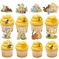 thumbnail image 1 of Cupcake Toppers FurPaw Winnie Bear, 48 unidades, para baby shower o cumpleaños, 1 of 6