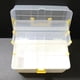 thumbnail image 3 of Caja de Aparejos Pequeña con 2 Bandejas Organizador de Hardware Caja de Almacenamiento Multiusos Portátil para Refrigerios Tornillos Tuercas Caja de Señuelos B, 3 of 5