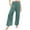 Green, variant on Lenpel Girls' Wide Leg Pants Elastic High Waisted Pleated Baggy Casual Trousers Loose Beach Pants with Pockets