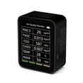 thumbnail image 1 of 6 In 1 Air Quality Detector Tuya CO2 Tester PM2.5 TVOC CO2 CH2O Formaldehyde Monitor TFT Display CO2 Sensor Meter Analyzer ,High-Precision Sensor, 1 of 5