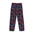 thumbnail image 3 of Lsque mushroom colorful Skull Print Men's Pajama Pants, Lounge Pant - Comfortable Home Wear,Elastic Waistband, Stylish Design-XX-Large, 3 of 9