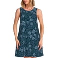 thumbnail image 1 of Fotbe Rose Flowers Vestido de Verano sin Mangas para Mujer – Vestido Midi Línea A, Estilo Camiseta Floral, Vestido Playero Casual y Fluido, 1 of 7