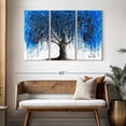 thumbnail image 3 of Elephant Stock Blue Moonlight Tree Wall Art - Horizontal Multi Panel Canvas - Living Room Wall Decor - Floral And Botanical Multi Panel - Blue And White Decor By Ashvin Harrison - 50" x 32", 3 of 8
