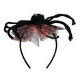 thumbnail image 2 of Cinta de Fantasma de Halloween Negra | Accesorio de decoración para fiestas para adultos | Banda para el pelo de plástico caprichoso • Duradero 8,66 pulgadas | Joyería de festival para atuendos, 2 of 5