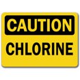 thumbnail image 1 of Panneau d'Avertissement - Chlorine - Panneau de Sécurité OSHA de 10 X 14 Po, 1 of 1