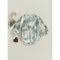 thumbnail image 4 of Douhoow Baby Autumn Casual Romper Boys Girls Tie Dye Print Long Sleeve O-neck Loose Jumpsuits, 4 of 8