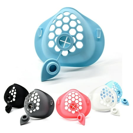 

3D Breathable Smoothly Silicone Face Cover Bracket Holder Nose Protection Tools Black Food Grade Silicone