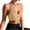 Beige, variant on SOOMLON Womens Sports Bras Adjustable Thin Strap Bralettes Knit Ribbed Workout Bras Comfortable Running Yoga Gym Bras