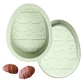 thumbnail image 1 of Moldes para tartas de huevo, moldes de silicona para chocolate y huevos de Pascua, paquete de 2 moldes grandes para huevos rompibles, moldes para tartas de 7 pulgadas, moldes de Pascua,, 1 of 6