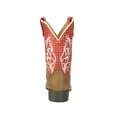 thumbnail image 2 of Smoky Mountain Kid's Rodeo Brown Distress/Rust Leather Western Boot with White Embroidery 2R, 2 of 7