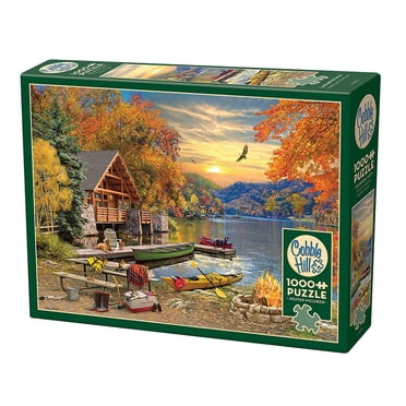 Cobble Hill 1000 Piece Puzzle - Christmas Puppies, Includes Bonus Poster