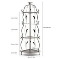 thumbnail image 2 of Miumaeov 4 Layers Foldable Iron Bathroom Shelf Floor Toilet Bedroom Multi-Storey Shelf Storage Shelving Unit Organizer Outdoor Flower Stand, 2 of 12