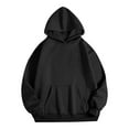 thumbnail image 5 of Xcmzpl Hoodies for Women Casual Solid Color Hooded Sweatshirt Athletic Pullover Tops Dressy Casual Long Sleeve Blouses Fall Clothes, 5 of 7