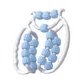 thumbnail image 4 of 20 ruedas Fascia Relax Roller rodillo puntos de presión Manual brazo pierna cuerpo Azul, 4 of 8
