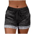 thumbnail image 2 of Amzcrzy Womens Shorts Gym Shorts Spring Summer Solid Color Pockets Yoga Drawstring Outwear Sports Shorts For Women Shorts Women Running Shorts Women Athletic Shorts Women Plus Size Shorts, 2 of 7