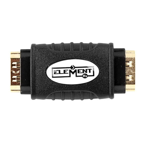 Element-Hz HDMI Cable Coupler (Female to Female, 4K, 3D, Ethernet Capable) Black